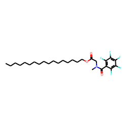 Sarcosine, n-pentafluorobenzoyl-, heptadecyl ester