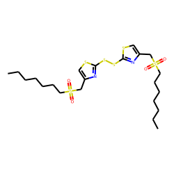 2,2'-Dithio bis 4-(n-heptylsulfonylmethyl) thiazole