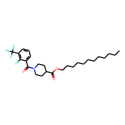 Isonipecotic acid, N-(2-fluoro-3-trifluoromethylbenzoyl)-, dodecyl ester