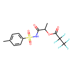 N-(2-Hydroxy-propionyl)-4-methyl-benzenesulfonamide, O-pentafluoropropionyl-