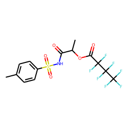 N-(2-Hydroxy-propionyl)-4-methyl-benzenesulfonamide, O-heptafluorobutyryl-