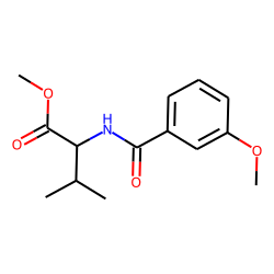 l-Valine, N-(m-anisoyl)-, methyl ester