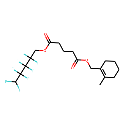 Glutaric acid, (2-methylcyclohex-1-enyl)methyl 2,2,3,3,4,4,5,5-octafluoropentyl ester