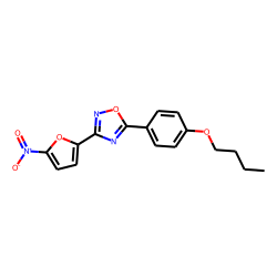 Oxadiazole, 1,2,4-, 5-(4-butoxyphenyl)-3-(5-nitrofuran-2-yl)-