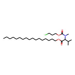 DL-Valine, N-methyl-N-(3-chloropropoxycarbonyl)-, heptadecyl ester