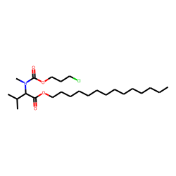 DL-Valine, N-methyl-N-(3-chloropropoxycarbonyl)-, tetradecyl ester