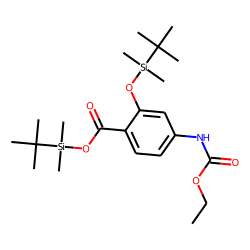 4-Aminosalicylic acid, ethoxycarbonylated, TBDMS