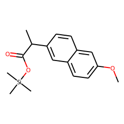 2-Naphthaleneacetic acid, 6-methoxy-«alpha»-methyl-, trimethylsilyl ester, (+)-