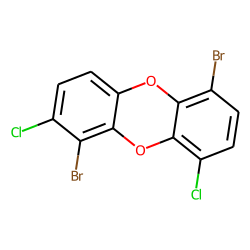 Dibenzodioxin, 1,6-dibromo-, 2,9-dichloro-