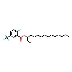 2-Fluoro-5-trifluoromethylbenzoic acid, 3-pentadecyl ester