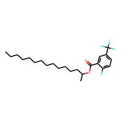 2-Fluoro-5-trifluoromethylbenzoic acid, 2-pentadecyl ester
