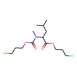 L-Leucine, N-methyl-N-(3-chloropropoxycarbonyl)-, 3-chloropropyl ester