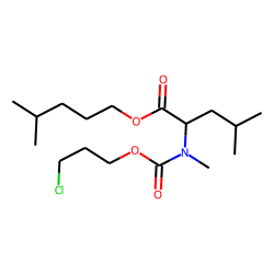 L-Leucine, N-methyl-N-(3-chloropropoxycarbonyl)-, isohexyl ester