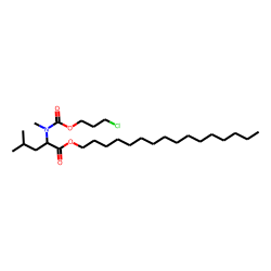 L-Leucine, N-methyl-N-(3-chloropropoxycarbonyl)-, hexadecyl ester