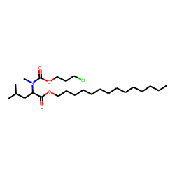L-Leucine, N-methyl-N-(3-chloropropoxycarbonyl)-, tetradecyl ester