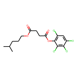 Succinic acid, isohexyl 2,3,4,6-tetrachlorophenyl ester