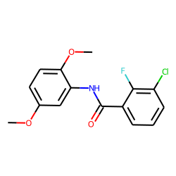3-Chloro-2-fluorobenzamide, N-(2,5-dimethoxyphenyl)-