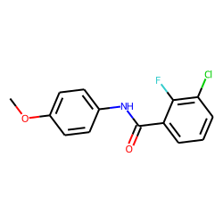 3-Chloro-2-fluorobenzamide, N-(4-methoxyphenyl)-