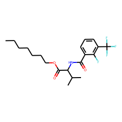 L-Valine, N-(2-fluoro-3-trifluoromethylbenzoyl)-, heptyl ester