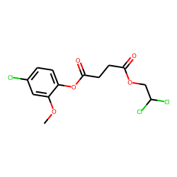 Succinic acid, 2,2-dichloroethyl 4-chloro-2-methoxyphenyl ester