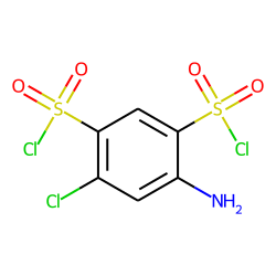 4-Chloro-6-aminobenzene-1,3-disulfonyl chloride