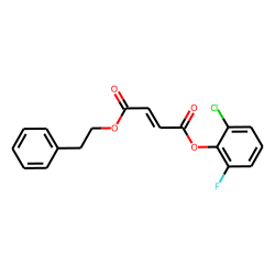 Fumaric acid, 2-phenethyl 2-chloro-6-fluorophenyl ester