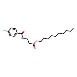 «beta»-Alanine, N-(4-fluorobenzoyl)-, decyl ester