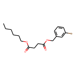 Succinic acid, 3-bromobenzyl hexyl ester
