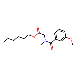 Sarcosine, N-(3-methoxybenzoyl)-, hexyl ester