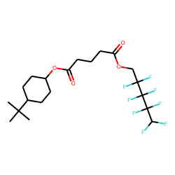 Glutaric acid, 2,2,3,3,4,4,5,5-octafluoropentyl cis-4-tert-butylcyclohexyl ester