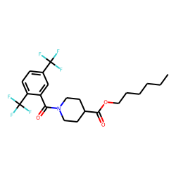 Isonipecotic acid, N-(2,5-di(trifluoromethyl)benzoyl)-, hexyl ester