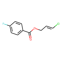 4-Fluorobenzoic acid, 3-chloroprop-2-enyl ester
