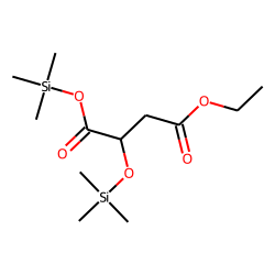 Malic acid, 4-ethyl ester, 2TMS