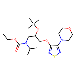 Timolol, N-ethoxycarbonylated, TMS