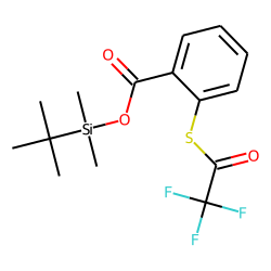 Benzoic acid, 2-trifluoroacetylthio-, tert.-butyldimethylsilyl ester
