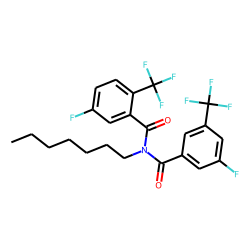 Benzamide, 3-fluoro-5-trifluoromethyl-N-(3-fluoro-5-trifluoromethylbenzoyl)-N-heptyl-