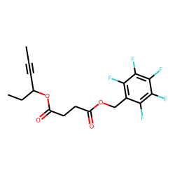 Succinic acid, hex-4-yn-3-yl pentafluorobenzyl ester