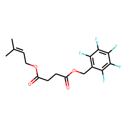 Succinic acid, 3-methylbut-2-en-1-yl pentafluorobenzyl ester