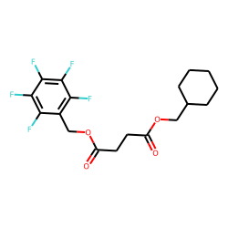 Succinic acid, cyclohexylmethyl pentafluorobenzyl ester