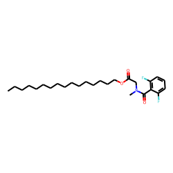 Sarcosine, N-(2,6-difluorobenzoyl)-, hexadecyl ester