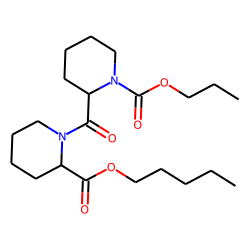 Pipecolylpipecolic acid, N-propoxycarbonyl-, pentyl ester