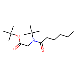 Hexanoyl glycine, bis(trimethylsilyl)-