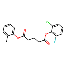 Glutaric acid, 2-chloro-6-fluorophenyl 2-methylphenyl ester