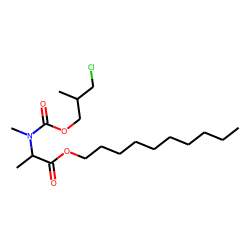 DL-Alanine, N-methyl-N-(3-chloro-2-methylpropoxycarbonyl)-, decyl ester
