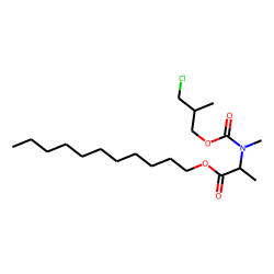 DL-Alanine, N-methyl-N-(3-chloro-2-methylpropoxycarbonyl)-, undecyl ester
