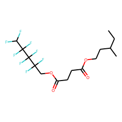 Succinic acid, 2,2,3,3,4,4,5,5-octafluoropentyl 3-methylpentyl ester