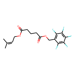 Glutaric acid, 3-methylbut-2-en-1-yl pentafluorobenzyl ester