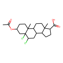 Androstane-17beta-carboxylic acid,5alpha,6beta-dichloro-3-hydroxy-, acetate