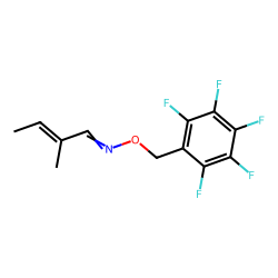 trans-2-Methyl-2-butenal oxime, O-[(pentafluorophenyl)methyl]-