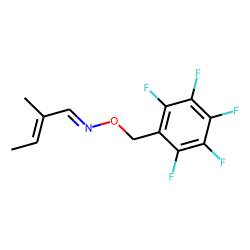 trans-2-Methyl-2-butenal oxime, o-[(pentafluorophenyl)methyl]-